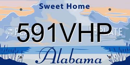 591VHP Alabama License Plate