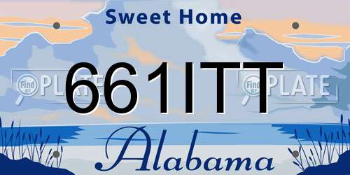661ITT Alabama License Plate