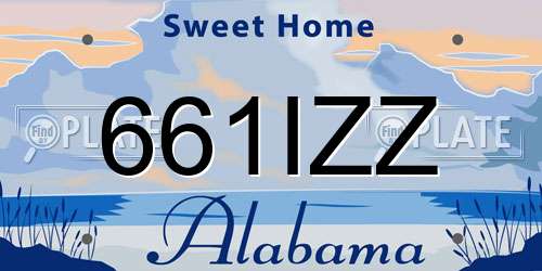 661IZZ Alabama License Plate
