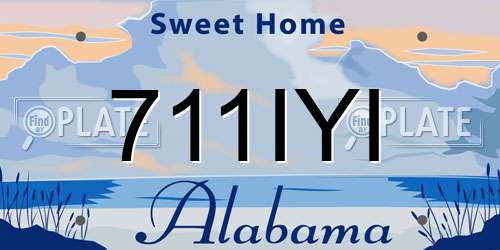 711IYI Alabama License Plate