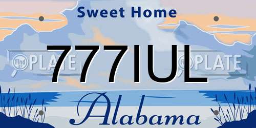 777IUL Alabama License Plate