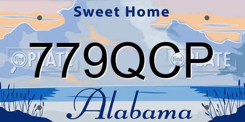 779QCP Alabama License Plate