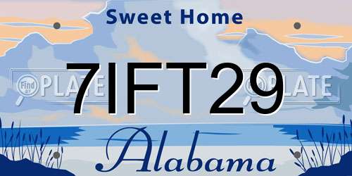 7IFT29 Alabama License Plate