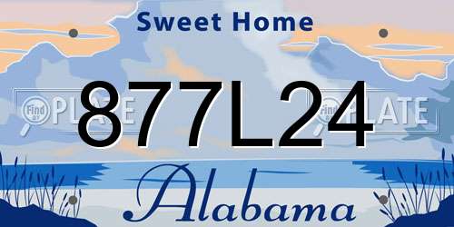 877L24 Alabama License Plate