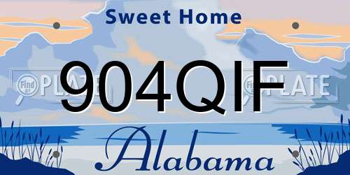 904QIF Alabama License Plate