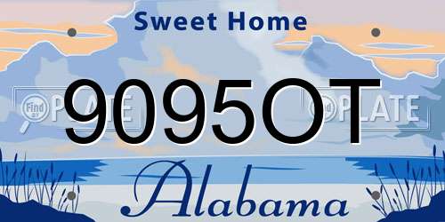 9095OT Alabama License Plate