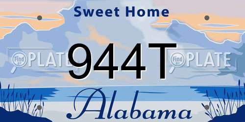 944T Alabama License Plate