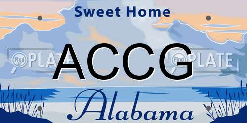 ACCG Alabama License Plate