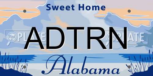 ADTRN Alabama License Plate