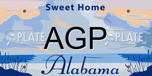 AGP Alabama License Plate