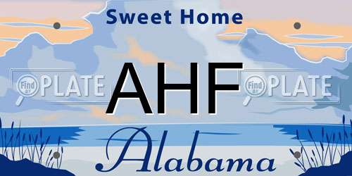 AHF Alabama License Plate