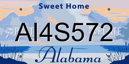 AI4S572 Alabama License Plate