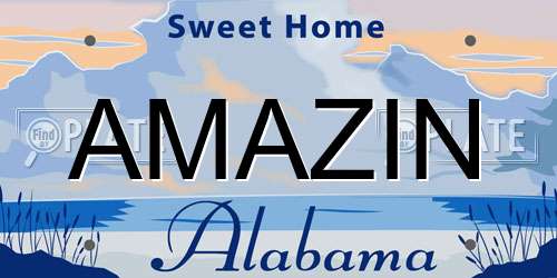 AMAZIN Alabama License Plate