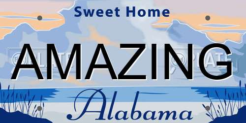 AMAZING Alabama License Plate