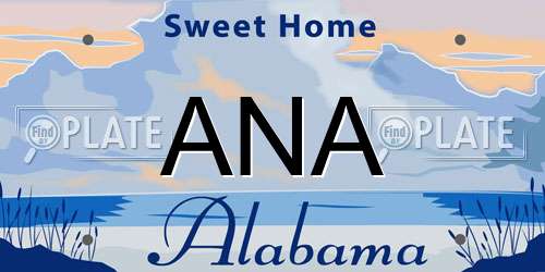 ANA Alabama License Plate