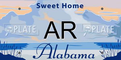 AR Alabama License Plate