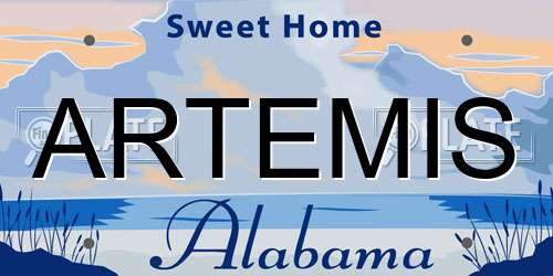 ARTEMIS Alabama License Plate