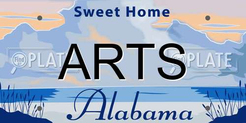 ARTS Alabama License Plate