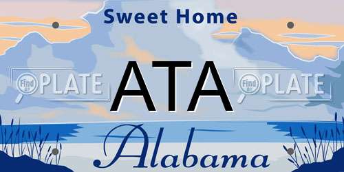 ATA Alabama License Plate