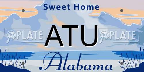 ATU Alabama License Plate