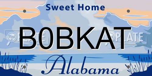B0BKAT Alabama License Plate