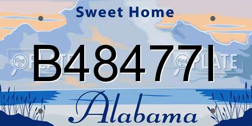 B48477I Alabama License Plate
