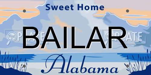 BAILAR Alabama License Plate