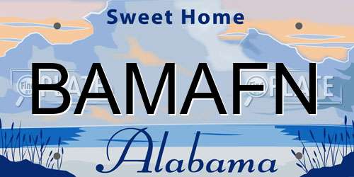 BAMAFN Alabama License Plate