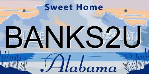 BANKS2U Alabama License Plate