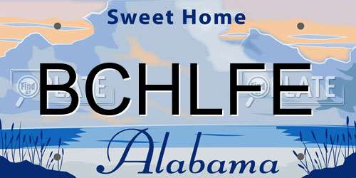 BCHLFE Alabama License Plate
