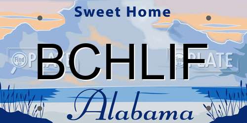 BCHLIF Alabama License Plate