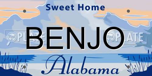 BENJO Alabama License Plate