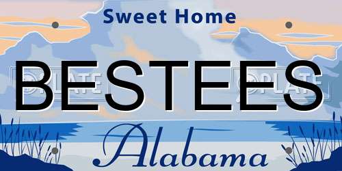 BESTEES Alabama License Plate