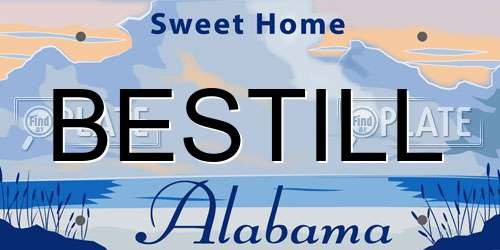 BESTILL Alabama License Plate