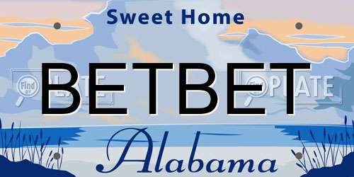 BETBET Alabama License Plate
