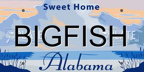 BIGFISH Alabama License Plate