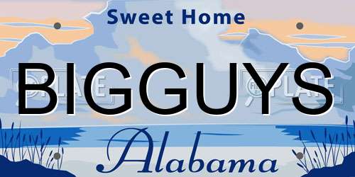 BIGGUYS Alabama License Plate