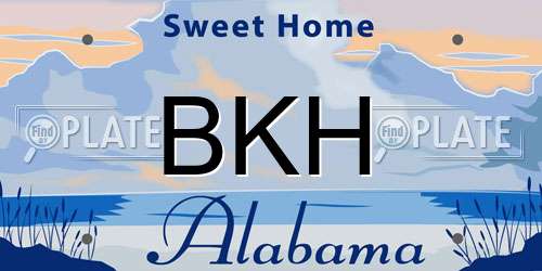 BKH Alabama License Plate