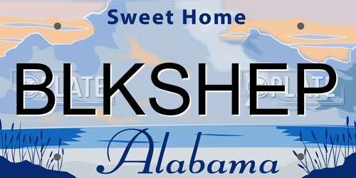 BLKSHEP Alabama License Plate