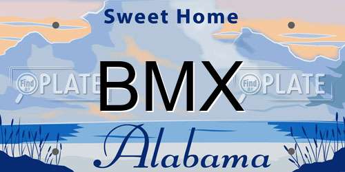 BMX Alabama License Plate