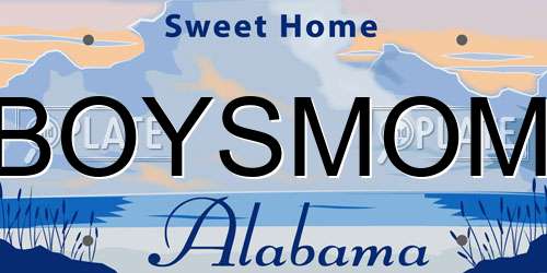 BOYSMOM Alabama License Plate