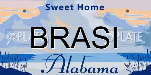 BRASI Alabama License Plate
