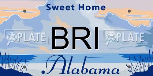BRI Alabama License Plate