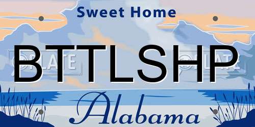 BTTLSHP Alabama License Plate