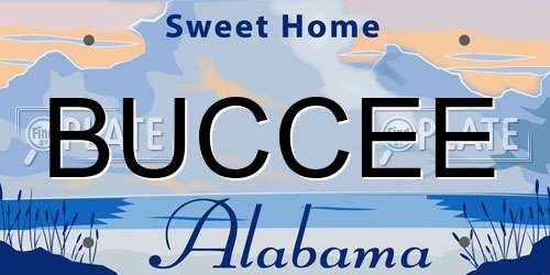 BUCCEE Alabama License Plate