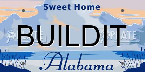 BUILDIT Alabama License Plate
