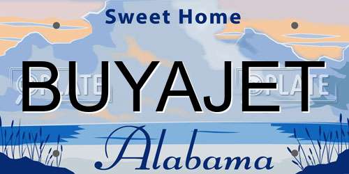 BUYAJET Alabama License Plate