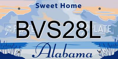 BVS28L Alabama License Plate