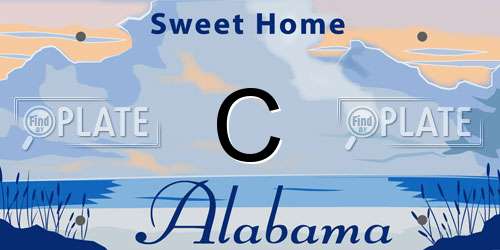 C Alabama License Plate