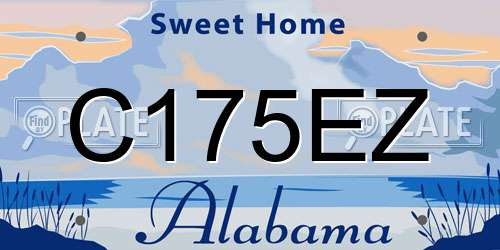 C175EZ Alabama License Plate